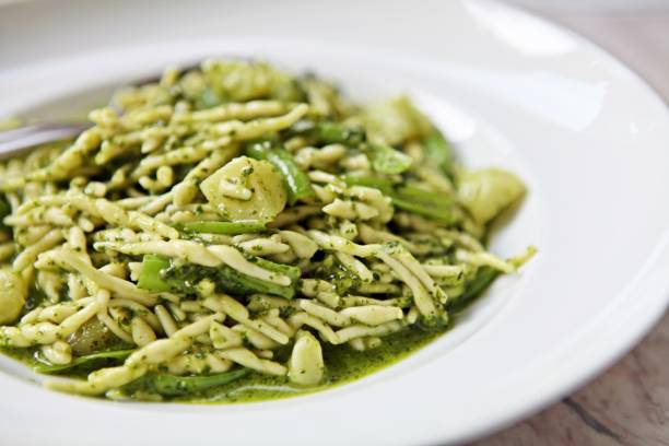 Trofie al Pesto- the quintessential summer pasta from Riviera Ligure
